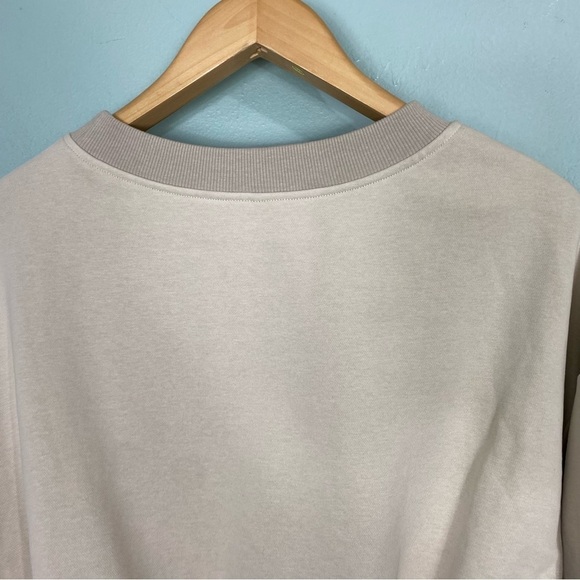 Nap Loungewear Cream Sweatshirt Cropped‎ Sz M - Picture 6 of 6